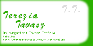 terezia tavasz business card